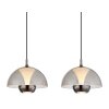 Arus Suspension Luminaires Globo Lighting LED Noir, 1 lumière