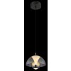 Arus Suspension Luminaires Globo Lighting LED Noir, 1 lumière