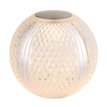 Aida Lampe à poser Luminaires Globo Lighting LED Nickel mat, Transparent, 1 lumière