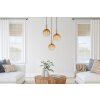 Marinella Suspension Luminaires Globo Lighting Noir, 3 lumières