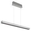 Ethan Suspension Luminaires Globo Lighting LED Aluminium brossé, Blanc, 1 lumière