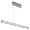 Ethan Suspension Luminaires Globo Lighting LED Aluminium brossé, Blanc, 1 lumière