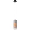 Annika Suspension Luminaires Globo Lighting Noir, 1 lumière