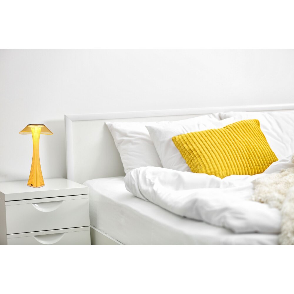 Ambra Lampe à poser Luminaires Globo Lighting LED Ambre, Or, 1 lumière