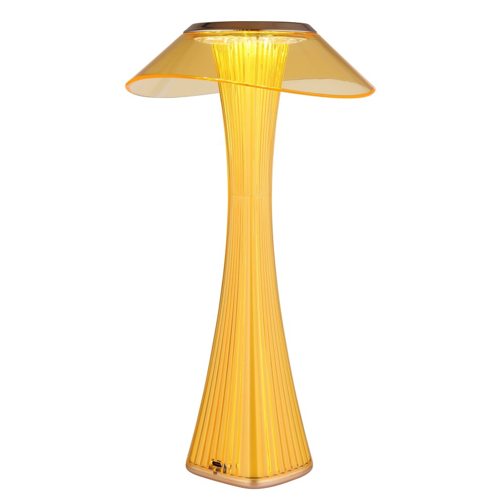 Ambra Lampe à poser Luminaires Globo Lighting LED Ambre, Or, 1 lumière