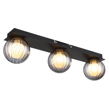 Ander Plafonnier Luminaires Globo Lighting Noir, 3 lumières