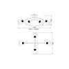 Zarlona Plafonnier Luminaires Globo Lighting Noir, 4 lumières