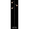 Satella Lampadaire Luminaires Globo Lighting Noir, 3 lumières