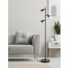 Satella Lampadaire Luminaires Globo Lighting Noir, 3 lumières