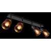 Satella Plafonnier, Spot de plafond, Applique murale, Spot mural Luminaires Globo Lighting Chrome, Noir, 4 lumières