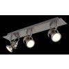 Verpax Plafonnier, Spot de plafond, Applique murale, Spot mural Luminaires Globo Lighting Nickel mat, 3 lumières