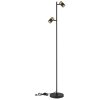 Brisbon Lampadaire Luminaires Globo Lighting Noir, 2 lumières