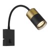 Brisbon Applique murale Luminaires Globo Lighting Noir, 1 lumière