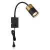 Brisbon Applique murale Luminaires Globo Lighting Noir, 1 lumière