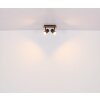 Linca Plafonnier, Spot de plafond, Applique murale, Spot mural Luminaires Globo Lighting Écru, Noir, 2 lumières