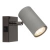 Robby Plafonnier, Spot de plafond, Applique murale, Spot mural Luminaires Globo Lighting Chrome, Noir, 1 lumière