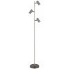 Robby Lampadaire Luminaires Globo Lighting Chrome, Noir, 3 lumières