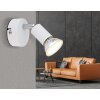 Matrix Plafonnier, Spot de plafond, Applique murale, Spot mural Luminaires Globo Lighting Chrome, Blanc, 1 lumière