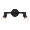 Matrix Plafonnier, Spot de plafond, Applique murale, Spot mural Luminaires Globo Lighting Noir, 2 lumières