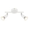 Matrix Plafonnier, Spot de plafond, Applique murale, Spot mural Luminaires Globo Lighting Blanc, 2 lumières