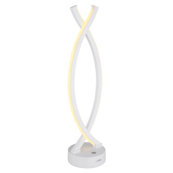 Hela Lampe à poser Luminaires Globo Lighting LED Blanc, 1 lumière