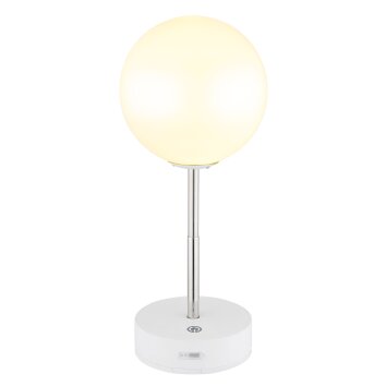 Grada Lampe à poser Luminaires Globo Lighting LED Blanc, 1 lumière