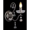 Camila Applique murale Luminaires Globo Lighting Chrome, Noir, 1 lumière