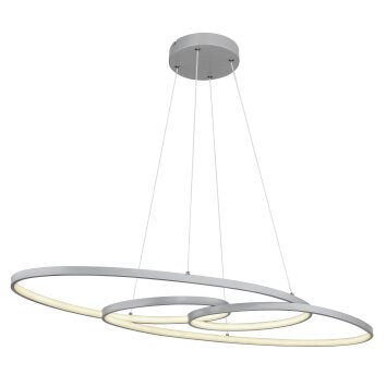 Spira Suspension Luminaires Globo Lighting LED Chrome, Argenté, 1 lumière