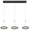 Grenvix Suspension Luminaires Globo Lighting LED Noir, 1 lumière