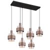 Milley Suspension Luminaires Globo Lighting Noir, 6 lumières