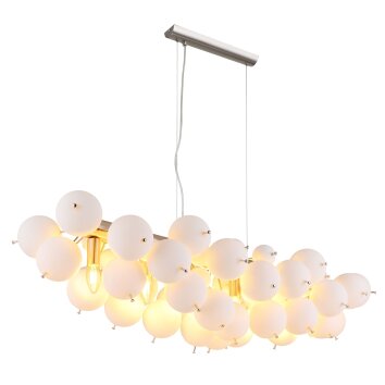 Udo Suspension Luminaires Globo Lighting Nickel mat, 6 lumières