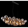 Udo Suspension Luminaires Globo Lighting Noir, 6 lumières