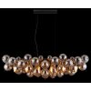 Udo Suspension Luminaires Globo Lighting Noir, 6 lumières