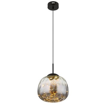 Firefly Suspension Luminaires Globo Lighting LED Noir, 1 lumière