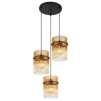 Gorley Suspension Luminaires Globo Lighting Noir, 3 lumières