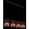 Gorley Suspension Luminaires Globo Lighting Noir, 4 lumières