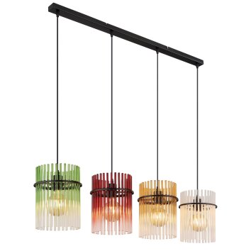 Gorley Suspension Luminaires Globo Lighting Noir, 4 lumières