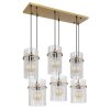 Gorley Suspension Luminaires Globo Lighting Or, 6 lumières