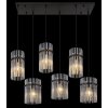 Gorley Suspension Luminaires Globo Lighting Noir, 6 lumières