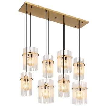 Gorley Suspension Luminaires Globo Lighting Or, 8 lumières