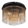 Gorley Plafonnier Luminaires Globo Lighting Chrome, Noir, 5 lumières