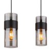 Scarfina Suspension Luminaires Globo Lighting Noir, 4 lumières