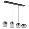 Cristallica Suspension Luminaires Globo Lighting LED Anthracite, 1 lumière