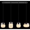 Cristallica Suspension Luminaires Globo Lighting LED Anthracite, 1 lumière