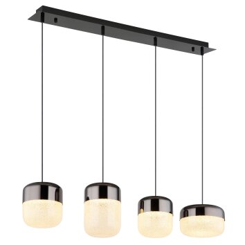 Cristallica Suspension Luminaires Globo Lighting LED Anthracite, 1 lumière