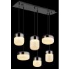 Cristallica Suspension Luminaires Globo Lighting LED Anthracite, 1 lumière