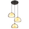 Jella Suspension Luminaires Globo Lighting Noir, 3 lumières