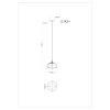 Jella Suspension Luminaires Globo Lighting Noir, 1 lumière