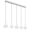 Aida Suspension Luminaires Globo Lighting LED Chrome, 1 lumière