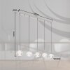 Aida Suspension Luminaires Globo Lighting LED Chrome, 1 lumière